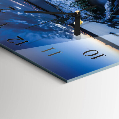 Square wall clock Landscape