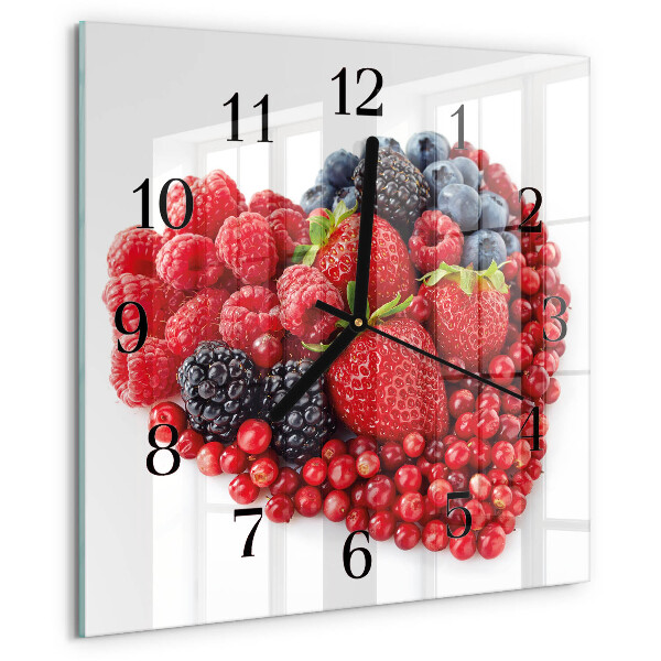 Square wall clock Fruit