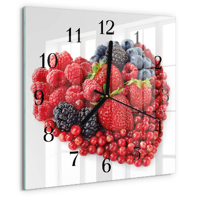 Square wall clock Fruit
