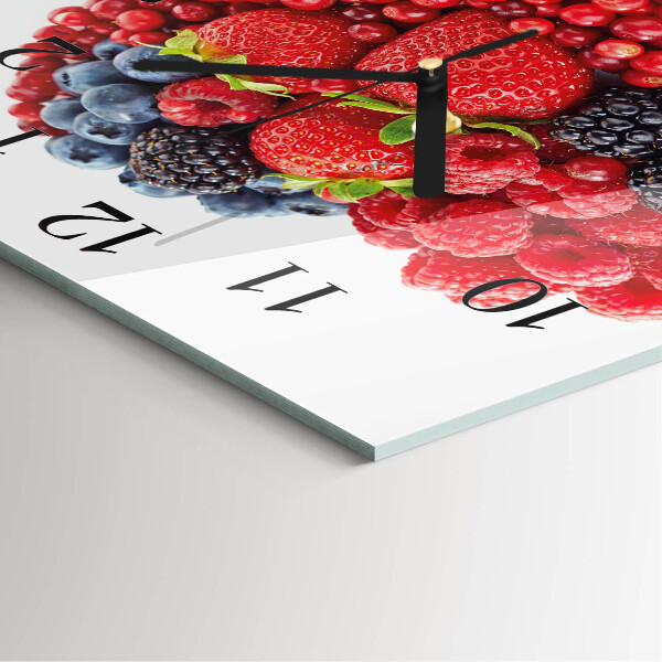Square wall clock Fruit
