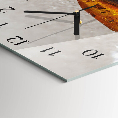 Square wall clock Amber