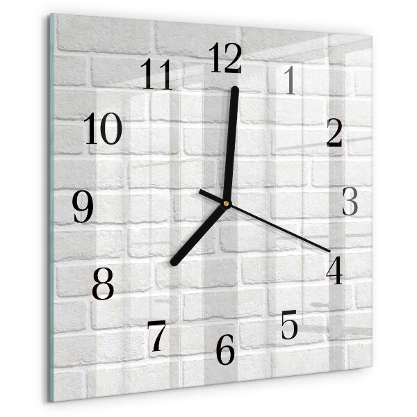 Square wall clock Brick