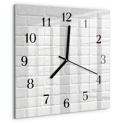 Square wall clock Brick