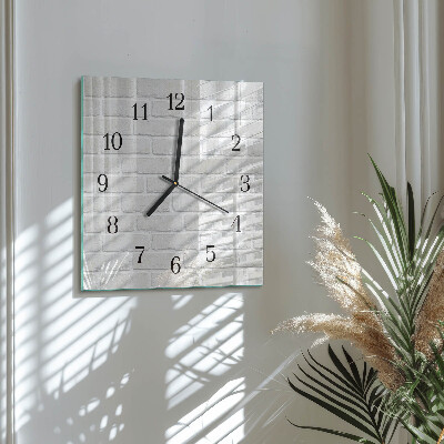 Square wall clock Brick