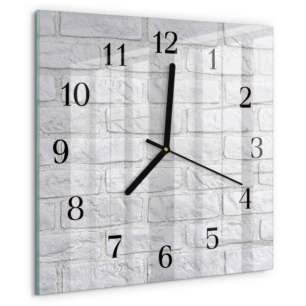 Square wall clock Brick