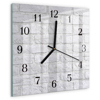 Square wall clock Brick