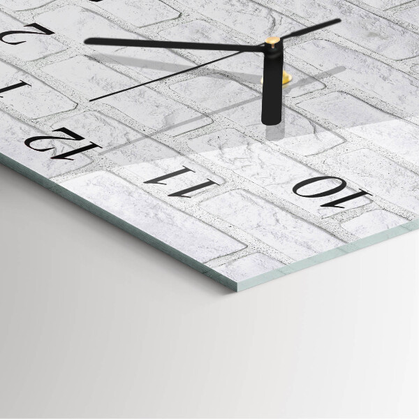 Square wall clock Brick