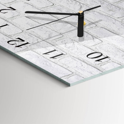 Square wall clock Brick