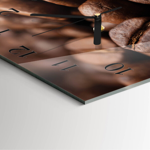 Square wall clock Coffee Beans