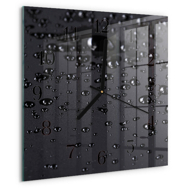 Square wall clock Drops