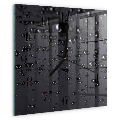 Square wall clock Drops