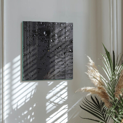 Square wall clock Drops