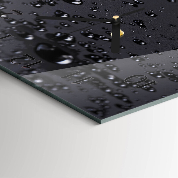 Square wall clock Drops