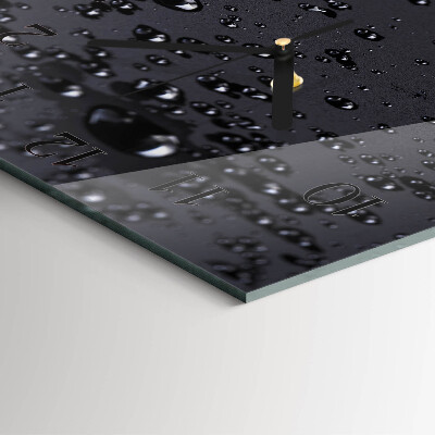 Square wall clock Drops