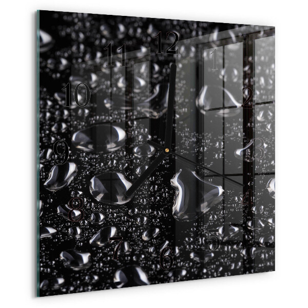 Square wall clock Drops