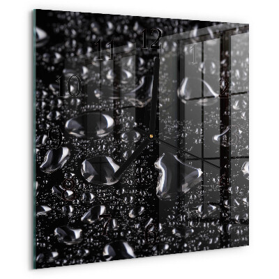 Square wall clock Drops