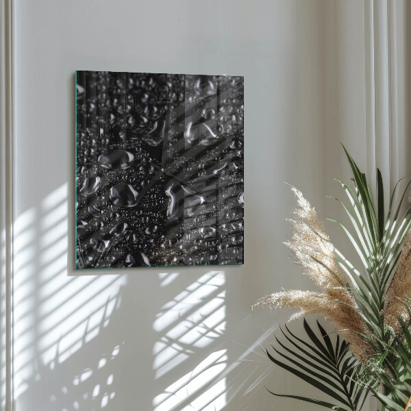 Square wall clock Drops