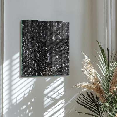 Square wall clock Drops