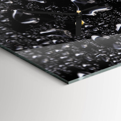 Square wall clock Drops