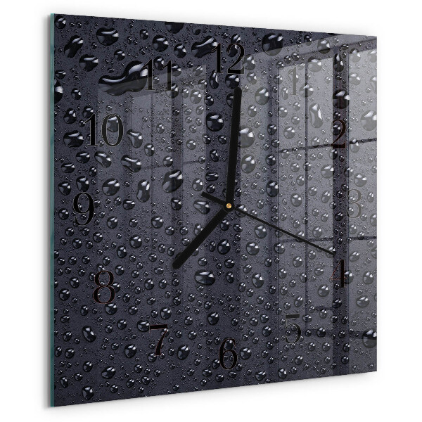 Square wall clock Drops