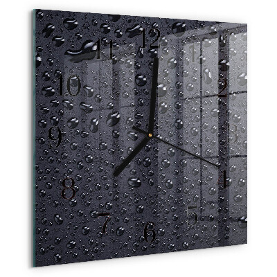 Square wall clock Drops
