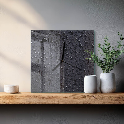 Square wall clock Drops