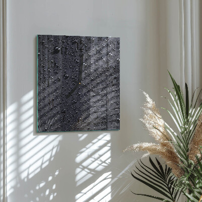 Square wall clock Drops