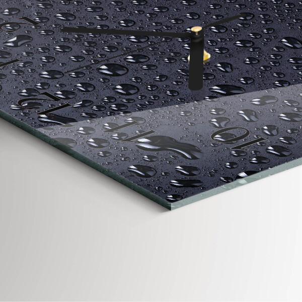 Square wall clock Drops
