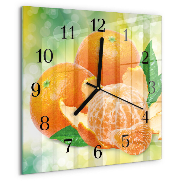 Square wall clock Oranges