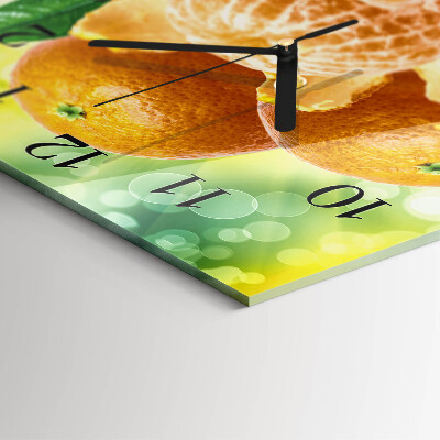 Square wall clock Oranges
