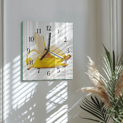 Square wall clock Bananas