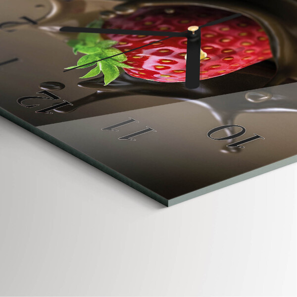 Square wall clock Chocolate