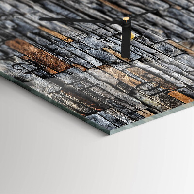 Square wall clock Clinker
