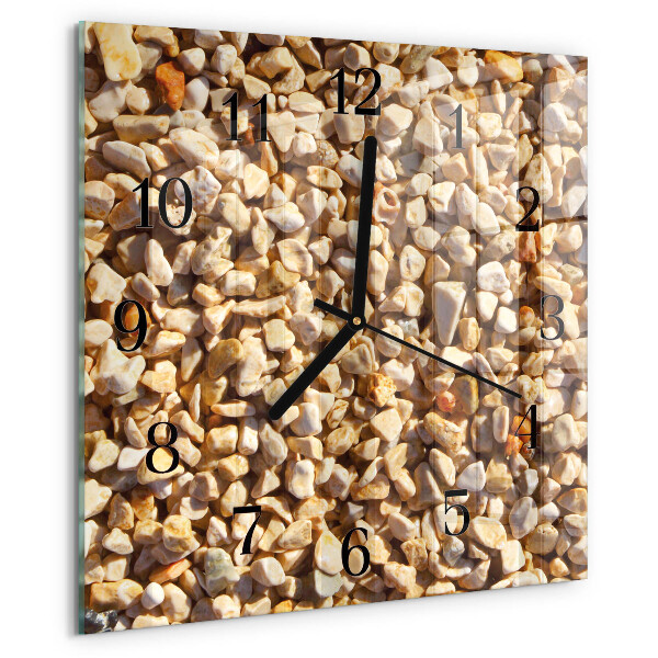 Square wall clock Gravel