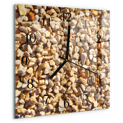 Square wall clock Gravel