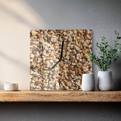 Square wall clock Gravel