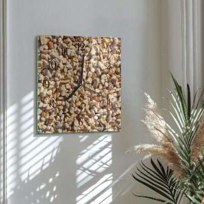 Square wall clock Gravel