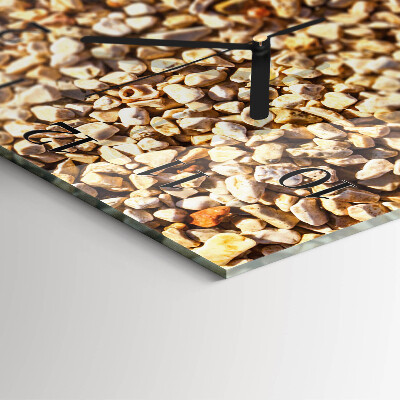 Square wall clock Gravel