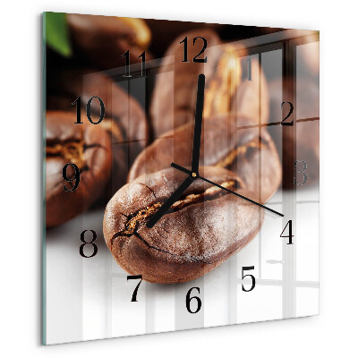 Square wall clock Coffee Beans