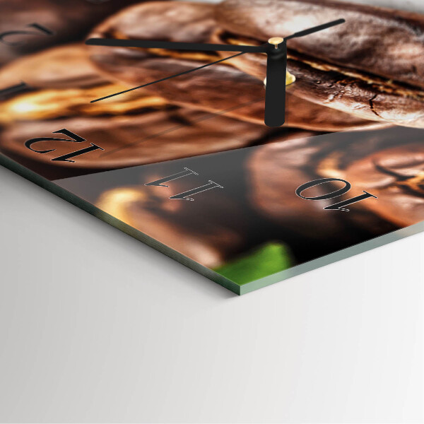 Square wall clock Coffee Beans
