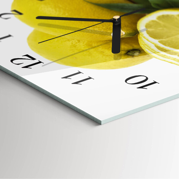 Square wall clock Lemons