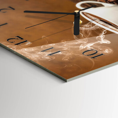 Square wall clock Coffee