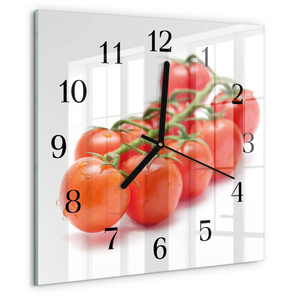 Square wall clock Tomatoes