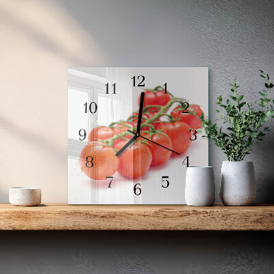 Square wall clock Tomatoes