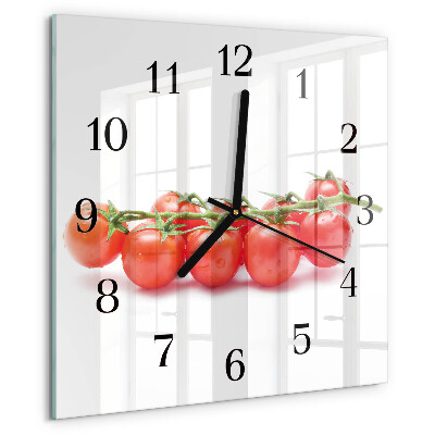 Square wall clock Tomatoes