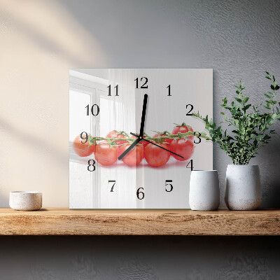 Square wall clock Tomatoes