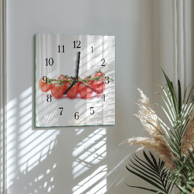 Square wall clock Tomatoes
