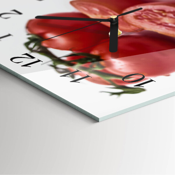 Square wall clock Tomatoes