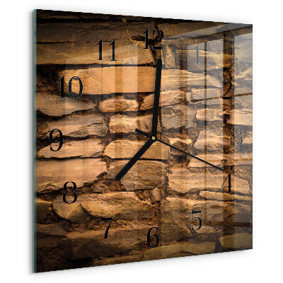 Square wall clock Stones