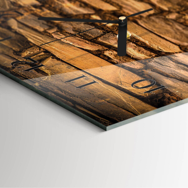 Square wall clock Stones